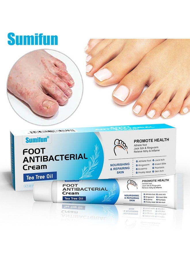Sumifun Foot Antibacterial Cream,Athlete's Foot Odor Foot Cream, Antifungal Cream, Antibacterial Cream For Athletes' Foot, Sterilization Treatment Anti-Infection Foot Care Repair 20G - Image 1