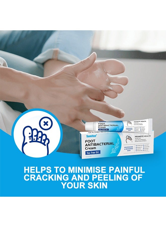 Sumifun Foot Antibacterial Cream,Athlete's Foot Odor Foot Cream, Antifungal Cream, Antibacterial Cream For Athletes' Foot, Sterilization Treatment Anti-Infection Foot Care Repair 20G - Image 4