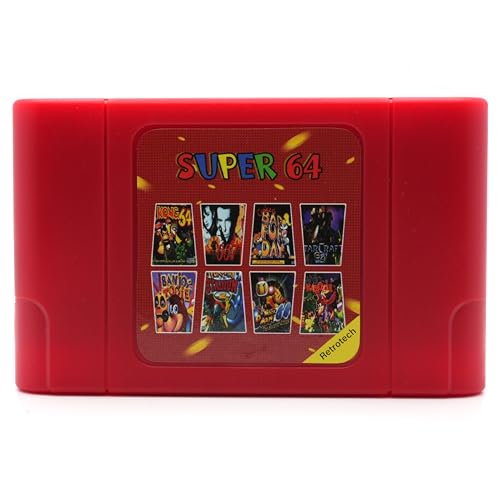 Retrotech Super 64 Plus 340 In 1 Multi Game Cartridge For Nintendo N64 Video Game Console - Image 1