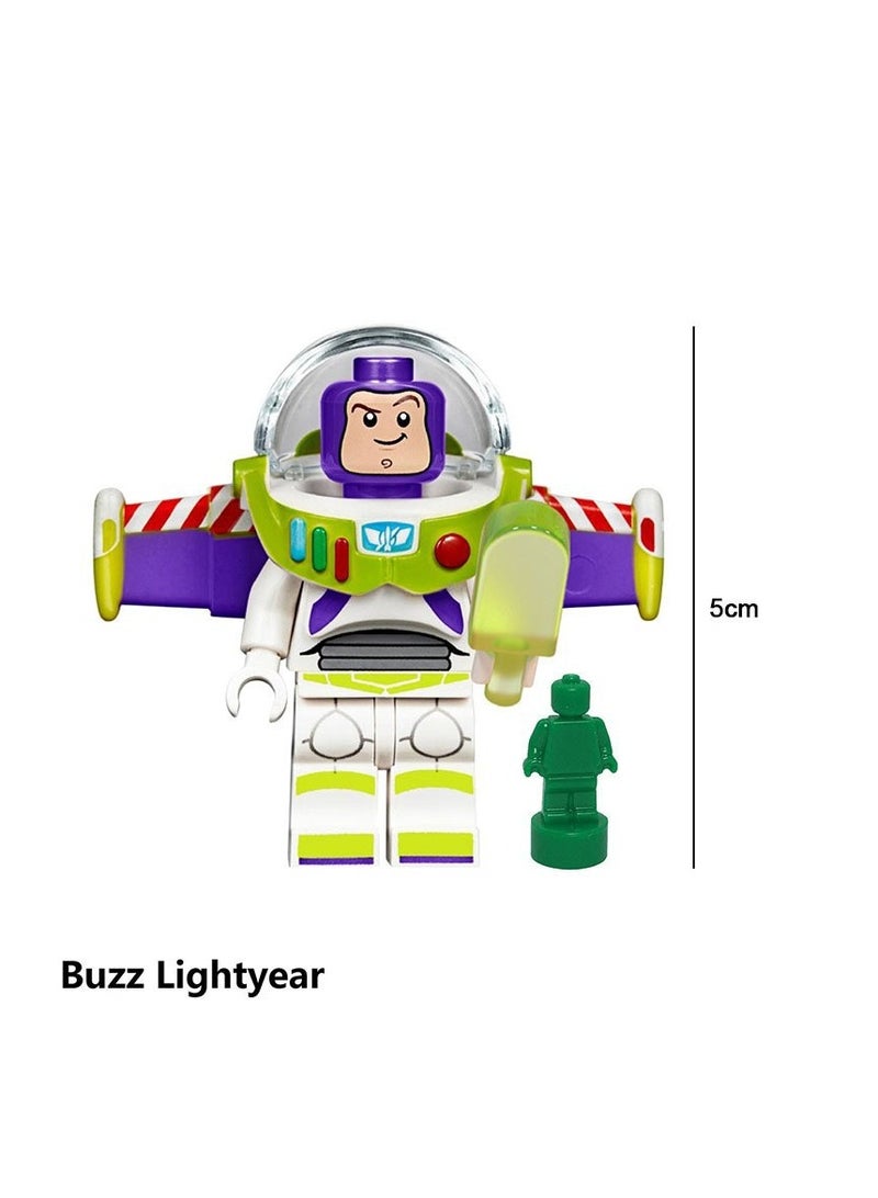 4pcs Toy Story Cartoon Character Building Blocks, Small Particle Assembly, Doll Bag - Image 2