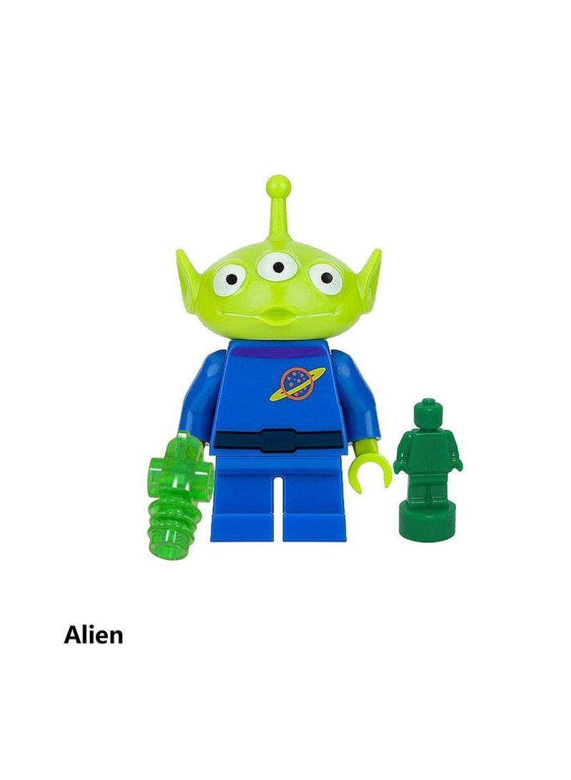 4pcs Toy Story Cartoon Character Building Blocks, Small Particle Assembly, Doll Bag - Image 5