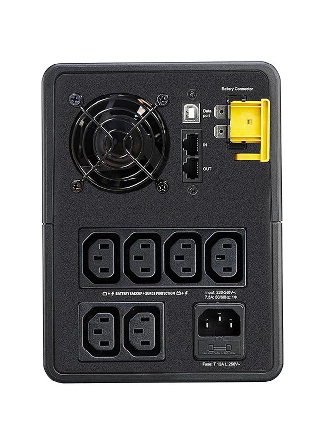 APC - APC Back-UPS 1600VA Tower, 230V, 6x IEC C13 Outlets, AVR, Surge Protection, Battery Backup, LCD Display, Energy-Efficient, for Home & Office Use | BX1600MI - Image 1