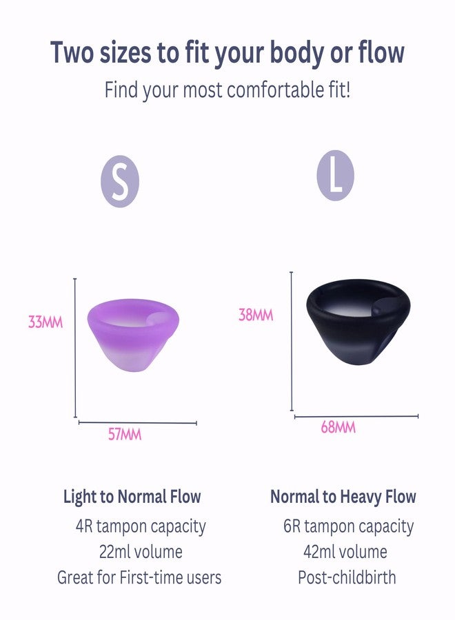 KAVODA Menstrual Disc - Soft, Flexible, Reusable Medical Grade Silicone - Wear 12 Hours - Removal Notch - Two Sizes - Menstrual Cup or Tampon Alternative - Image 3