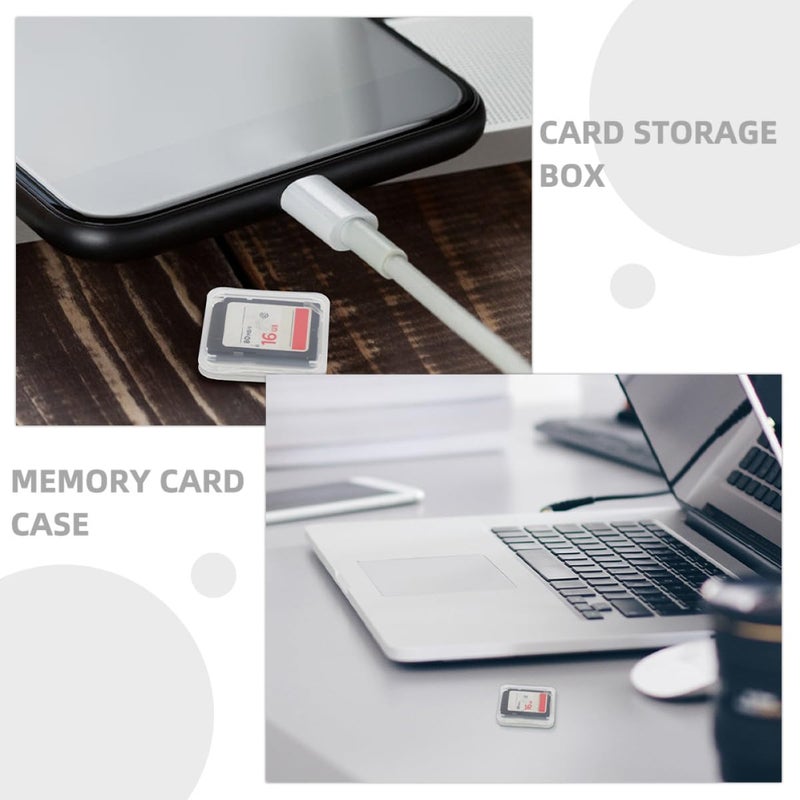 50 Pcs Memory Card Storage Case Travel Holder Box Black Electronics Accessory - Image 4