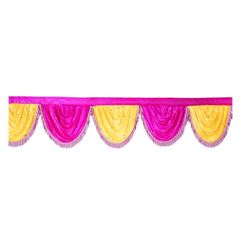 PRIYAKANT SAFAWALA PRIYAKANT SAFAWALA Ganpati Decoration Toran Jhalar Ideas at Home Festival Temple and Special Ganesh Chaturthi Decoration Jhalar Size Length 30 Feet and Hight 12 Inches Rani and Yellow