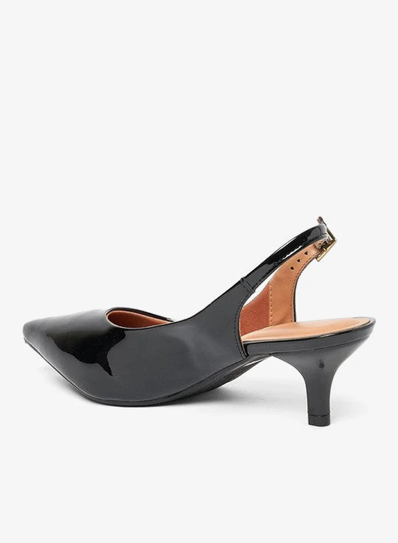 VIZZANO Black Mid Heels Shoes for Women – Classic Mid Heel Pumps for Girls & Ladies Office Wear for Women | Best Price UAE