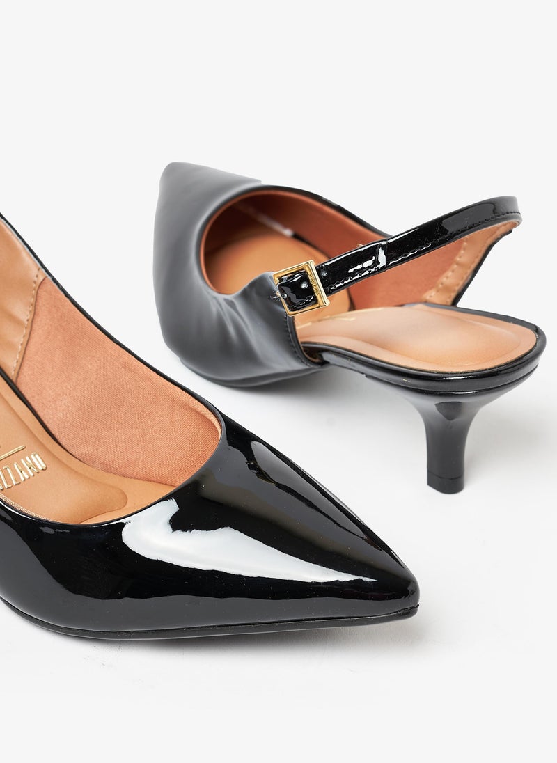 VIZZANO Mid Heels Shoes for Women – Classic Mid Heel Pumps for Girls & Ladies Office Wear - Image 4