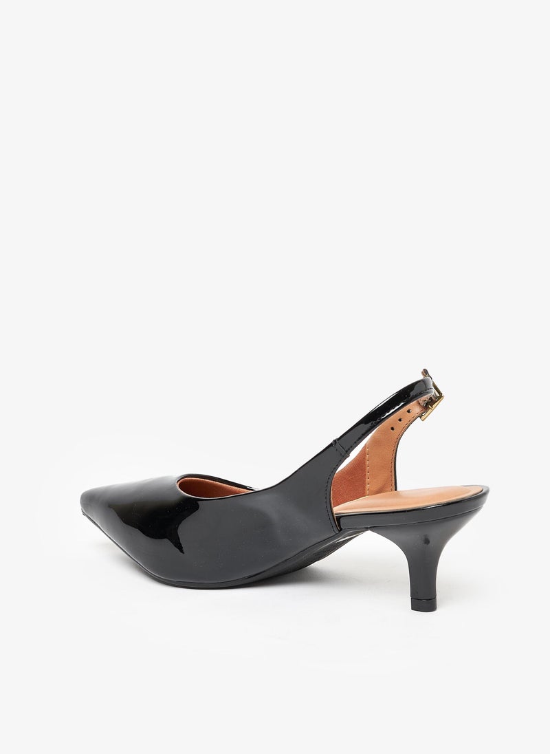 VIZZANO Mid Heels Shoes for Women – Classic Mid Heel Pumps for Girls & Ladies Office Wear - Image 3