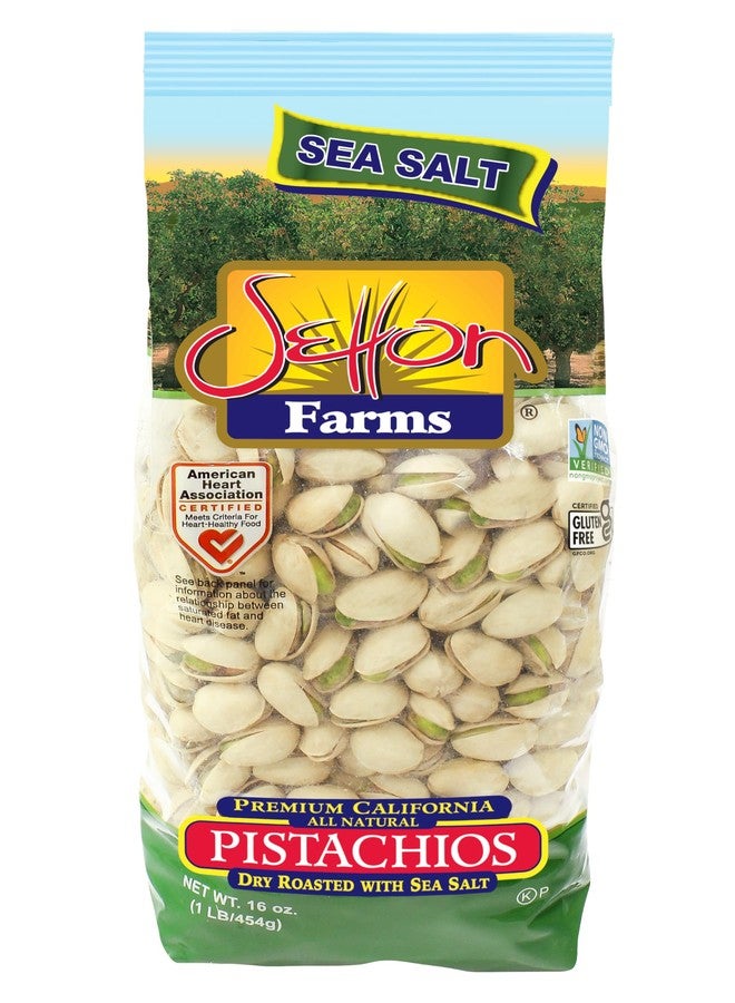 Setton Farms Dry Roasted and Salted Pistachios, Premium California In Shell Pistachios, 1 pound Bag (16 Ounce), Certified Non-GMO, Gluten Free, Vegan and Kosher - Image 1