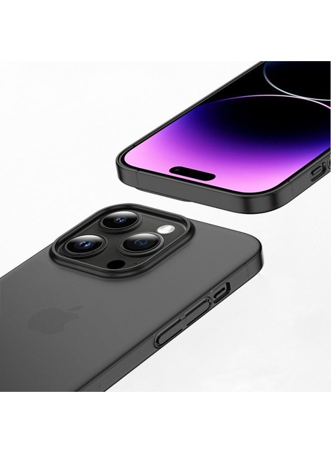 Generic - PC Frosted For Iphone 14 Mobile Phone Case All-inclusive For Iphone13promax Drop-resistant Scratch-resistant Ultra-thin Applicable 12 Sets-Color:Semi-transparent Gray [frosted Pc Hard Shell] Ultra-thin Scratch-resistant-Applicable Model:For Iphone 12Pro - Image 1
