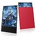 Proijeut 200 Pack Card Sleeves Matte Dual Trading Card Sleeves with Opaque Back Smooth Shuffle Tear Resistant Card Protectors for MTG TCG and Game Cards Angry Red - Image 3