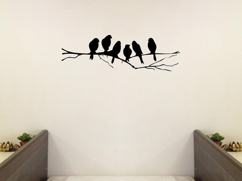 Picniva Black Bird Tree Branch Wall Art - Image 2