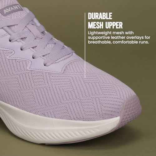 AVANT Women's Reva Running Shoes - Superior Cushioning, Enhanced Grip TPR Outsole, Superior Traction, Anti Skid, Lightweight, Shock Absorption Tech, Sports Footwear (AVWSH033CL01UK7_Lavender_UK7) - Image 5