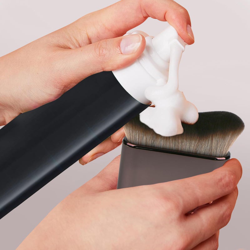 UNIMEIX Self Tanner Brush Sunscreen Body Makeup Brush Kabuki Blend Applicator Spray Tan Blending Beauty Brush for Body Coverage Perfector (Gray) - Image 4