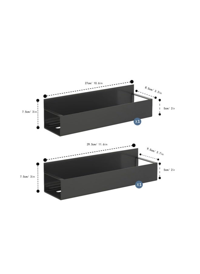 Magnetic Refrigerator Shelf, No-Drill Spice Rack, Refrigerator Side Mount Shelf, Kitchen Organizer Rack, Storage