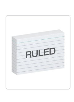 ATKET 100-Piece Ruled Index Card White 180gsm Thickness 12x8cm Size  - Image 2