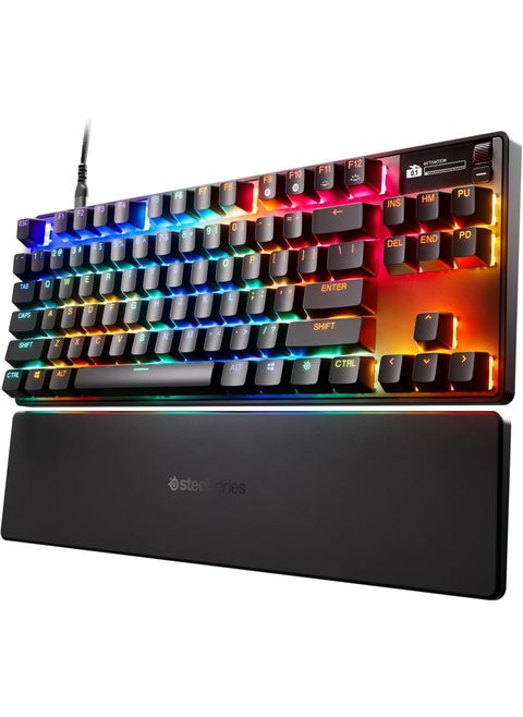 SteelSeries Apex Pro TKL Gen 3 OmniPoint 30 HyperMagnetic Switches  Adjustable Actuation  Rapid Trigger  GameReady Presets  Protection Mode  Rapid TapSOCD  OLED  RGB  PBT Keycaps  USBC