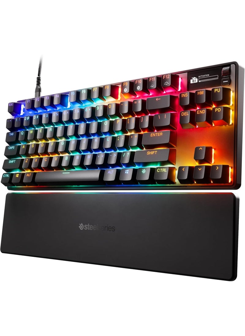 steelseries SteelSeries Apex Pro TKL Gen 3 OmniPoint 30 HyperMagnetic Switches  Adjustable Actuation  Rapid Trigger  GameReady Presets  Protection Mode  Rapid TapSOCD  OLED  RGB  PBT Keycaps  USBC  - Image 1