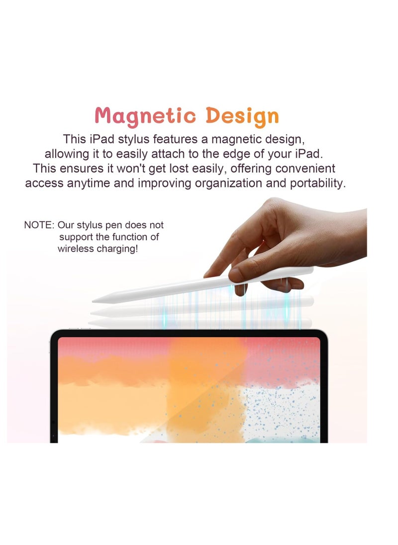 Stylus Pen for iPad with Palm Rejection, 2nd Generation Compatible with iPad Pro 11/12.9 inch (2018-2023), iPad 10th-6th Gen, iPad Mini 5th/6th Gen, iPad Air 3rd-5th Gen  - Image 4