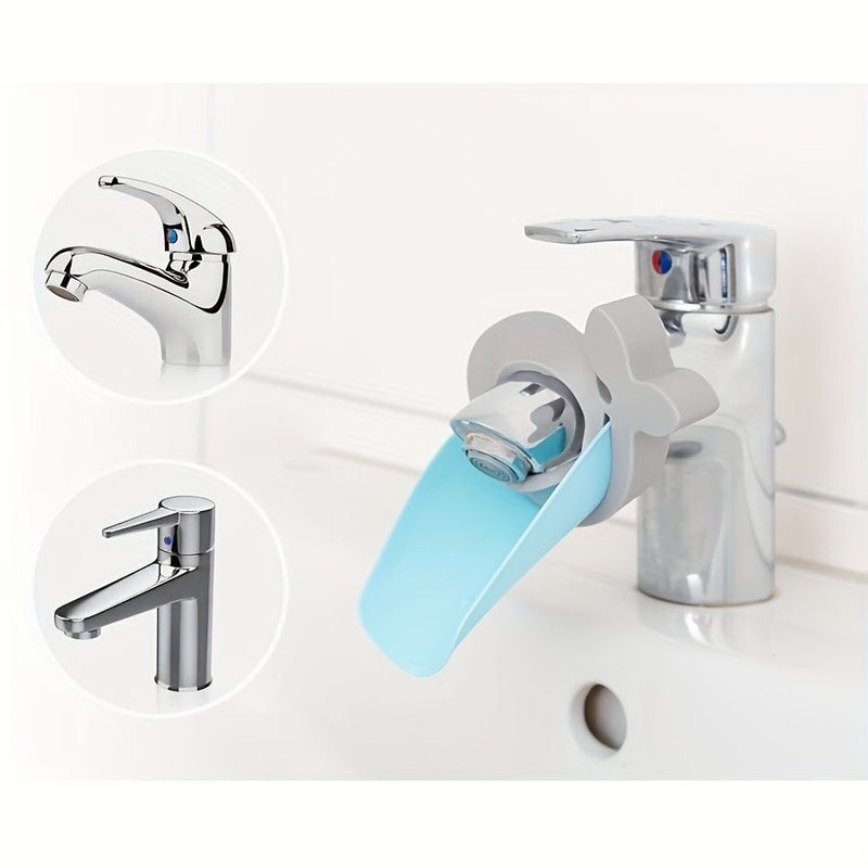 Yellow Adjustable Faucet Extender Steerable Hand Wash Aid Easy Installation - Image 2