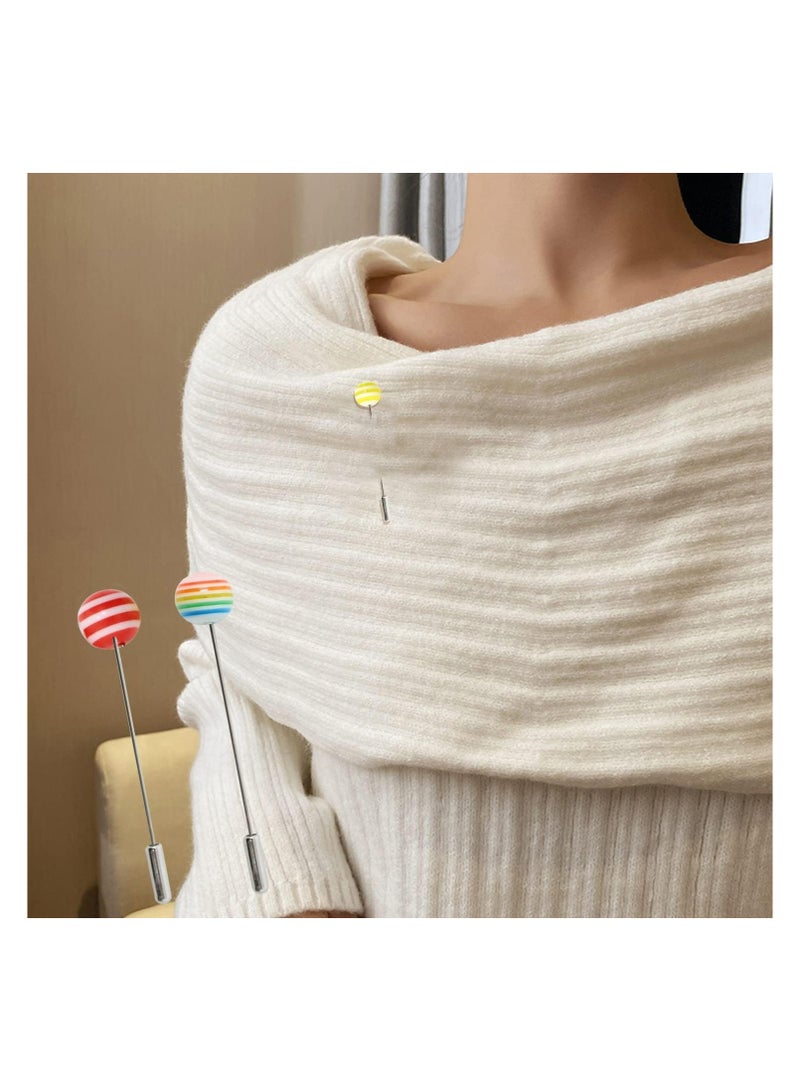 Sky Shine 30PCS Crystal Hijab Pins – Snag-Free Straight Scarf Pins & Brooch Set for Women – Elegant Headwear & Wedding Accessories Rainbow Color - Image 4