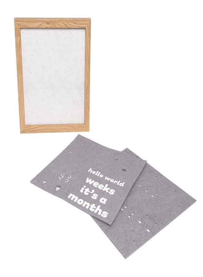 Reece Studio Felt Letterboard Set, Baby Keepsake Frame, Newborn Milstone Photo Prop, Soft Message Board For Baby, 109 Felt Letters and Numbers - Image 2