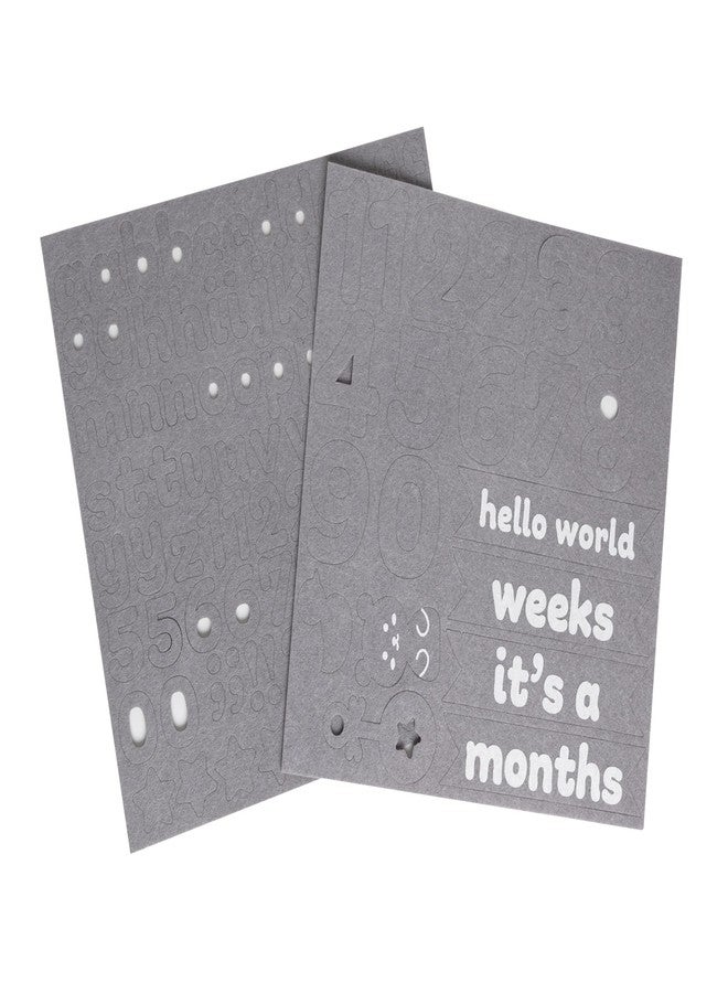 Reece Studio Felt Letterboard Set, Baby Keepsake Frame, Newborn Milstone Photo Prop, Soft Message Board For Baby, 109 Felt Letters and Numbers - Image 4