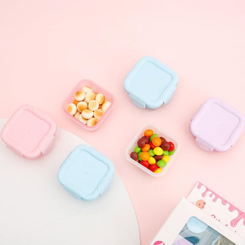 7Pcs 60ml Mini Leakproof Sauce Containers Portable Food Storage For Travel Meal Prep Mixed Colors - Image 5
