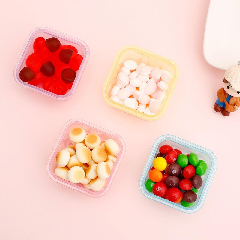 7Pcs 60ml Mini Leakproof Sauce Containers Portable Food Storage For Travel Meal Prep Mixed Colors - Image 4