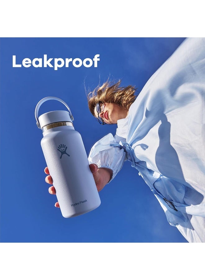 Hydro Flask Wide Mouth Water Bottle 946ml (32 oz) - Insulated Stainless Steel - Leak-Proof Flex Cap - Reef - view 4