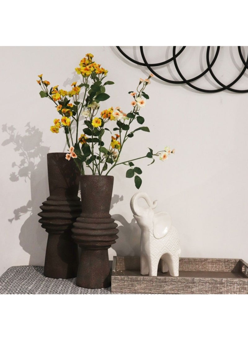 DANUBE HOME Celesta Rustic Vase 13.5X13.5X30Cm  - Image 1