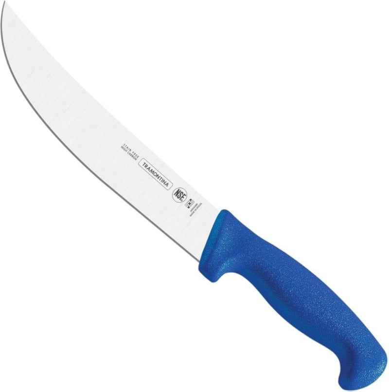 TRAMONTINA Professional Skinning Knife for Slicing, Chopping & Dicing â€“ Stainless Steel Blade, Comfortable Handle for High-Performance Kitchen Use â€“ 8-Inch Polypropylene Blue 1 Piece