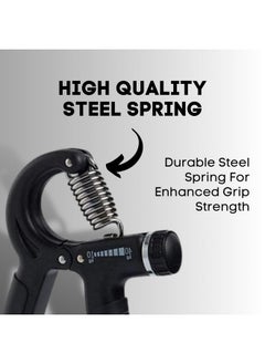 Chubs Fitness Series Hand Gripper For Men & Women For Gym Workout Hand Exercise Equipment To Use In Home For Forearm Exercise Finger Exercise Power Gripper (Metalic Black)  - Image 4