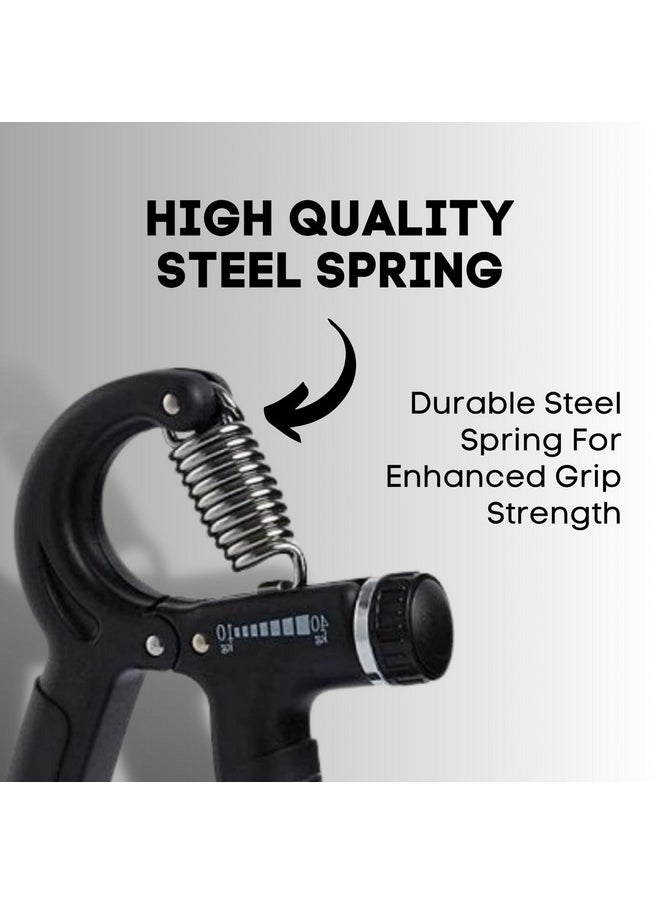 Chubs Fitness Series Hand Gripper For Men & Women For Gym Workout Hand Exercise Equipment To Use In Home For Forearm Exercise Finger Exercise Power Gripper (Metalic Black)  - Image 4