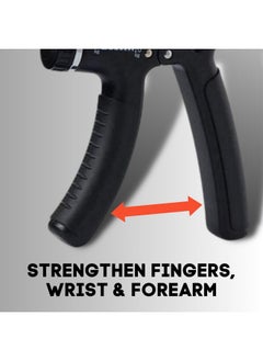 Chubs Fitness Series Hand Gripper For Men & Women For Gym Workout Hand Exercise Equipment To Use In Home For Forearm Exercise Finger Exercise Power Gripper (Metalic Black)  - Image 2