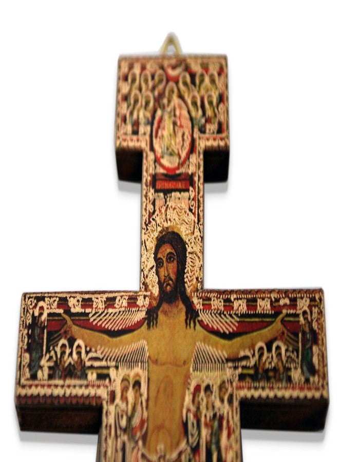 Venerare Deluxe San Damiano Crucifix | Great Catholic Gift for First Holy Communion, Confirmation, and Housewarming | Christian Home, Dorm, and Office Décor (3.5" x 2.25") - Image 3