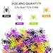 JIALWEN 120 Pieces Realistic Halloween Plastic Spiders 4 Colors Small Spider Toys Fake Spiders Terror Funny Prank Props for Halloween Home and Party Decorations - Image 2