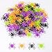 JIALWEN 120 Pieces Realistic Halloween Plastic Spiders 4 Colors Small Spider Toys Fake Spiders Terror Funny Prank Props for Halloween Home and Party Decorations - Image 4
