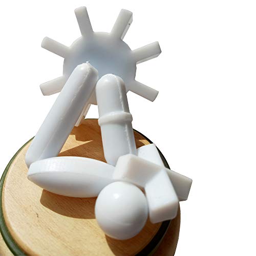BBTCTY Magnetic Stirrer Stir Bars Mixer Stiring Rod : 6 Shapes + Magnetic Retriever - Image 1