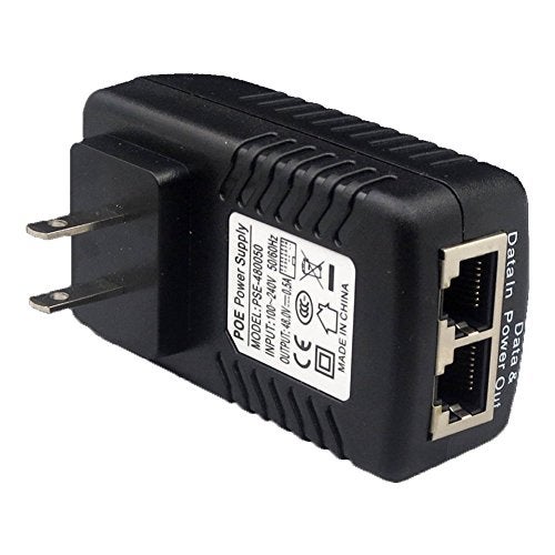 ANVISION 2-Pack 48V 0.5A PoE Power Adapter Supply Injector Ethernet with Wall Plug, IEEE 802.3af Compliant, 10/100Mbps, for IP Voip Phones Cameras AP and More - Image 2