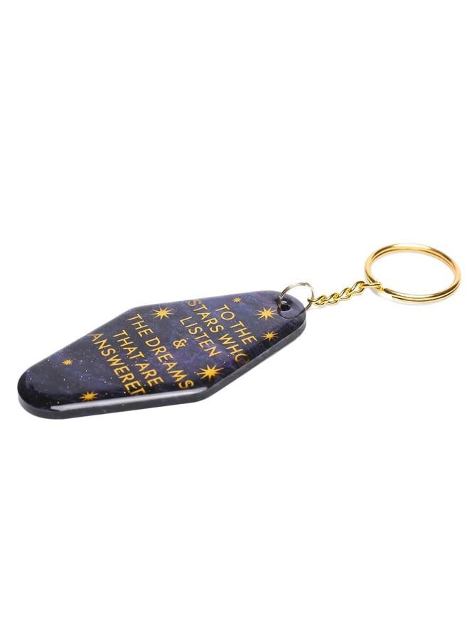 ASVP Shop ACOTAR To The Stars Who Listen Key Ring Tag Wristlet Keychain Quote - Image 2