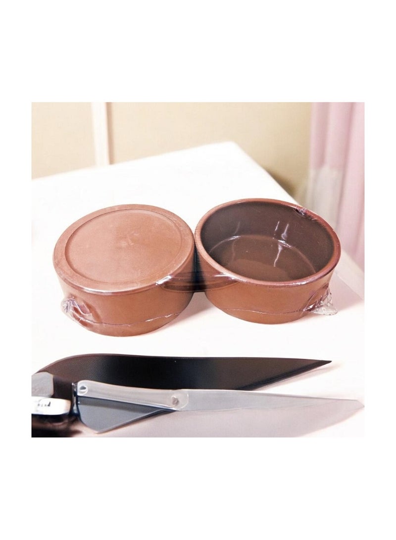 Brown two-piece bowl set