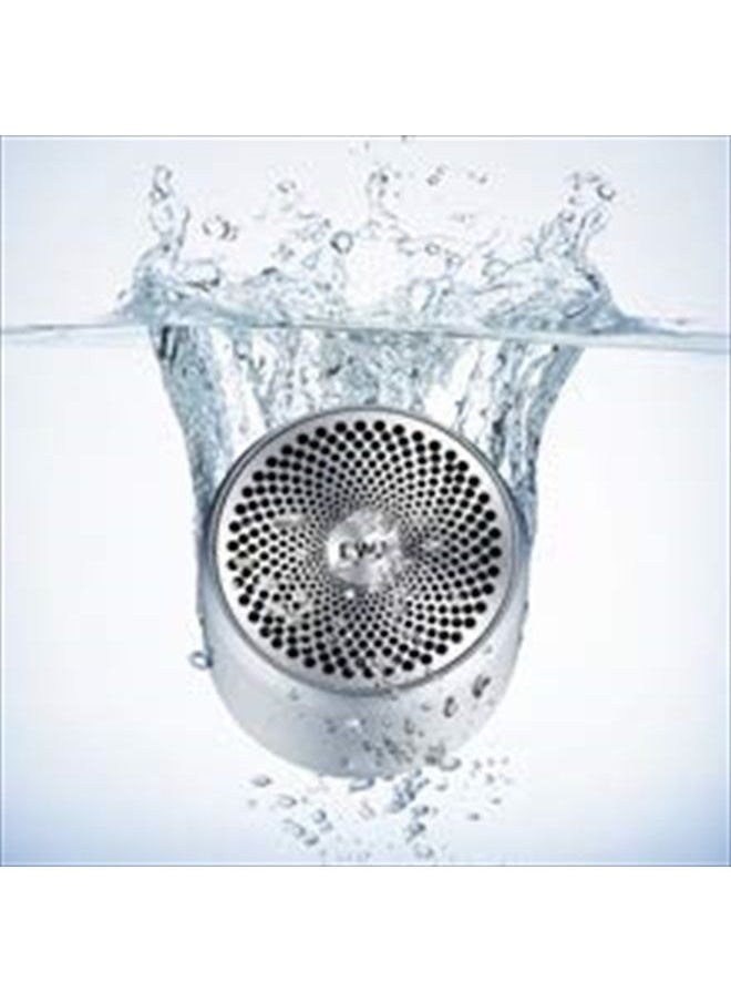 EWA - Travel Case Packed, Wireless Mini Bluetooth Speaker with Custom Bass Radiator. EWA A106, Small But Loud, The Next Generation of Portable Speakers for Home, Outdoors, Shower (Silver)1.89* 1.57 inches - Image 1