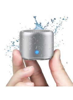 EWA Travel Case Packed, Wireless Mini Bluetooth Speaker with Custom Bass Radiator. EWA A106, Small But Loud, The Next Generation of Portable Speakers for Home, Outdoors, Shower (Silver)1.89* 1.57 inches  - Image 1