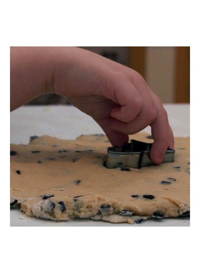 NIBEMINENT 30-Piece Cookie Mold Baking Tool Silver 33.0 x 25.0 3.0cm - Image 2