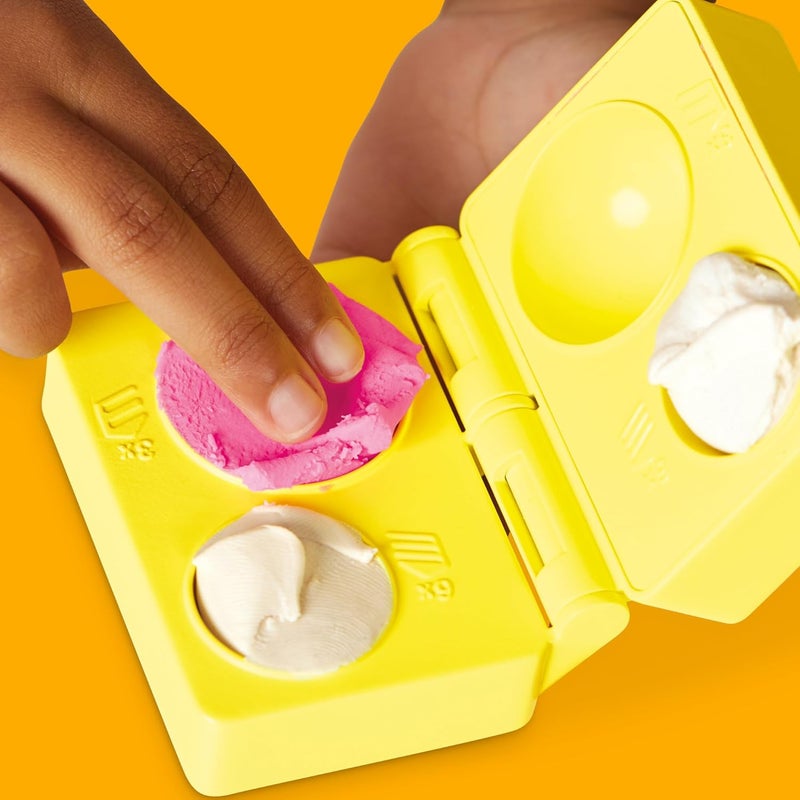 Play-Doh 0Super Slice Cake Playset with Toy Oven and 11 Modeling Compound Cans - Image 4