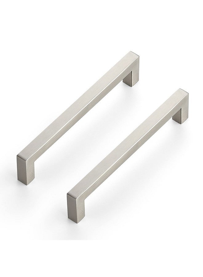 Ravinte 32 Pack 6-1/4 Inch Kitchen Square Cabinet Handles Satin Nickel Pulls Brushed Nickel Kitchen Cabinet Hardware Handles for Cupboard Drawer Pulls - Image 1