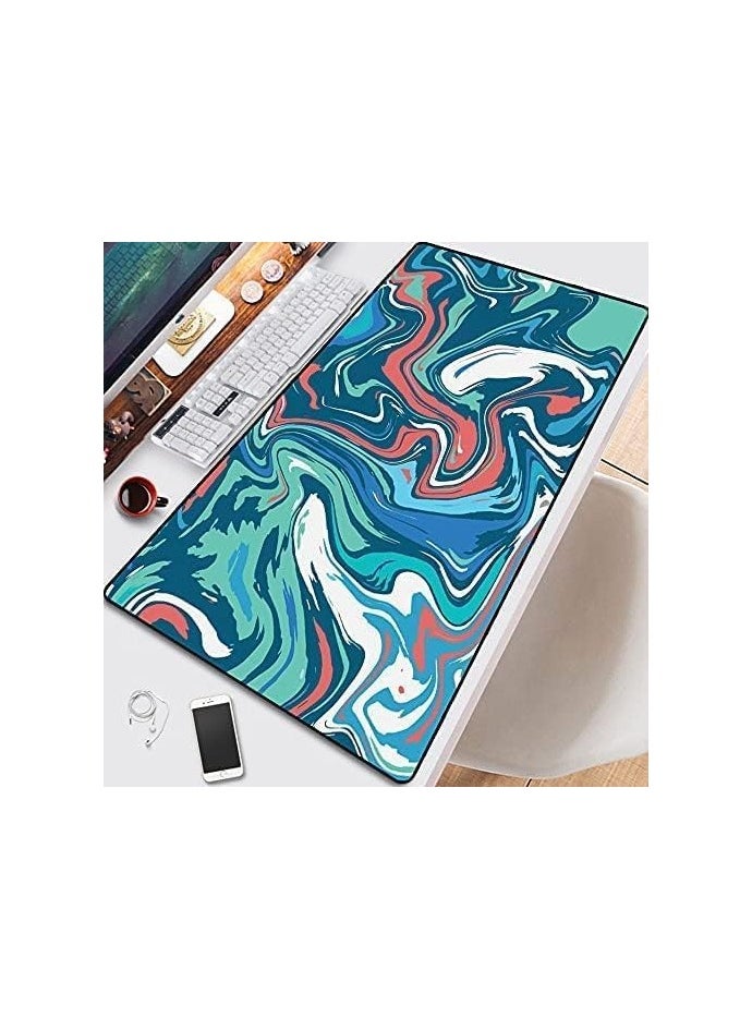 Dubkart - Liquid Computer Mouse Pad Large Gaming Mouse Pad Mousepad Large Keyboard Mouse Pad Desk Mat.(Random colour) - Image 1