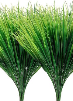 HAWAWA Artificial Grass Plants, Fake Grass UV Resistant Plastic Faux Wheat Grass Greenery Shrubs for House Garden Patio Front Porch Windowsill Balcony Indoor Outdoor Decor  - Image 3