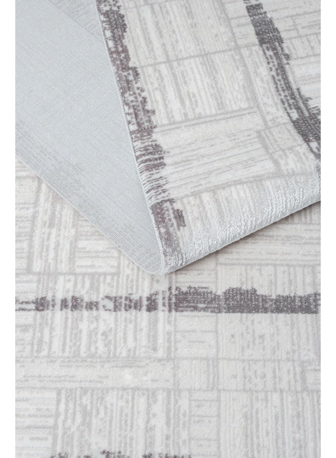 Koza Home Koza Hali Koza Premium Lara Gray Carpet A0250B Living Room Sitting Room Bedroom Corridor Machine Carpet 120 x 180 - Image 1